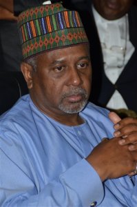 In this photo taken Tuesday, Sept. 1, 2015, Nigeria's former national security adviser Sambo Dasuki attends a hearing to face charges of possessing weapons illegally, at the Federal High Court in Abuja.  Nigerias leader has ordered the arrest of the former presidents national security adviser for allegedly stealing billions of dollars meant to buy weapons to fight Boko Haram Islamic extremists rampaging across northeast Nigeria. Thousands of needless Nigerian deaths would have been avoided if the money had been properly spent, Femi Adesina, an adviser to President Muhammadu Buhari, said in a statement Tuesday night. (AP Photo)