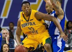 Norfolk State sophomore forward Jordan Butler was named the MEAC Defensive Player of the Week on Monday morning as announced by the conference office, his third such honor this season.