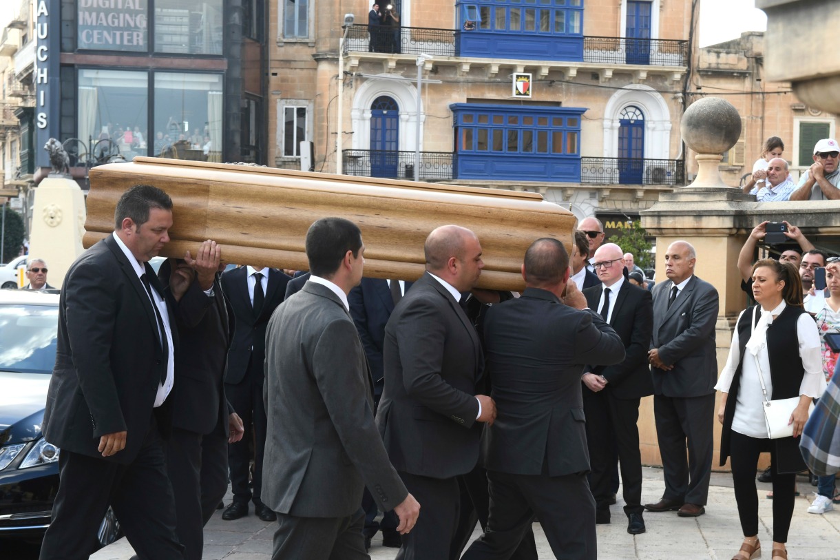 Funeral held for Malta journalist; some officials stay away | Spartan Echo